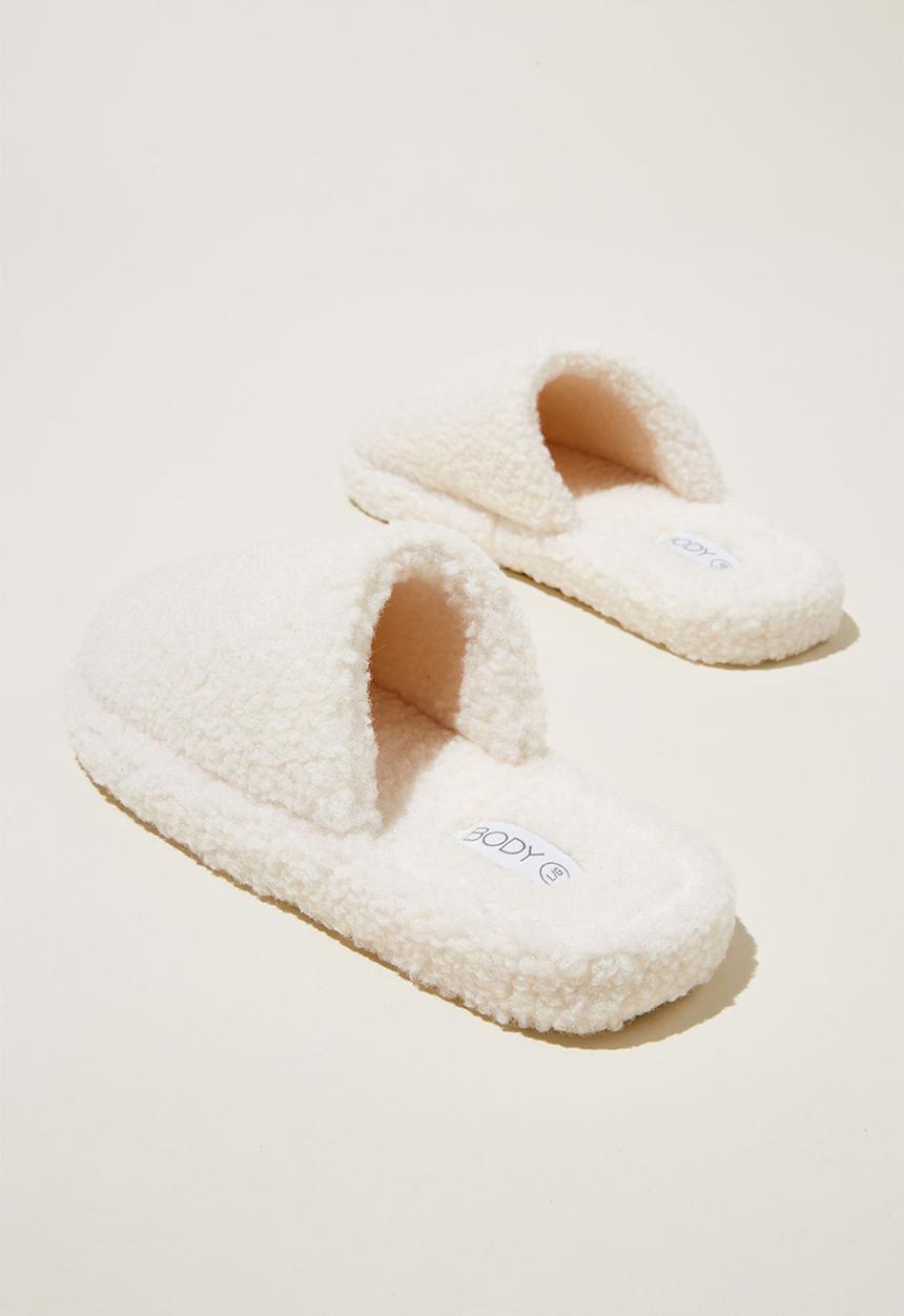Cotton On - Cosy teddy scuff - gardenia
