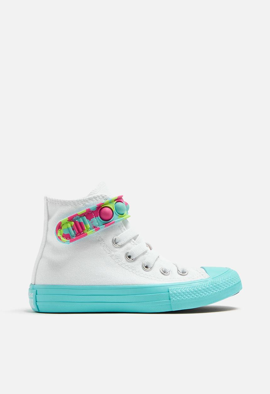 Converse - Chuck taylor all star bubble strap easy on hyper brights - white/triple cyan/slime light