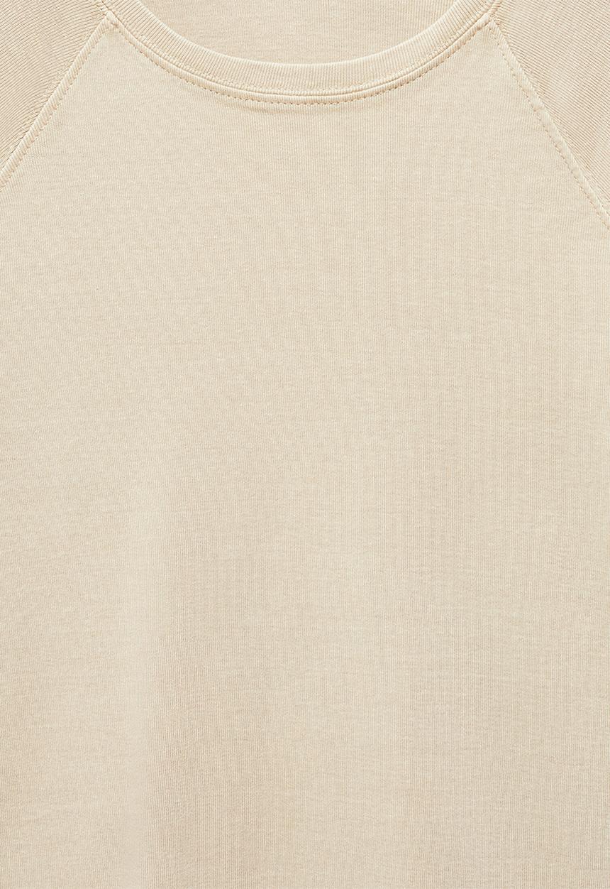 MANGO - T-shirt lavi - light pastel beige