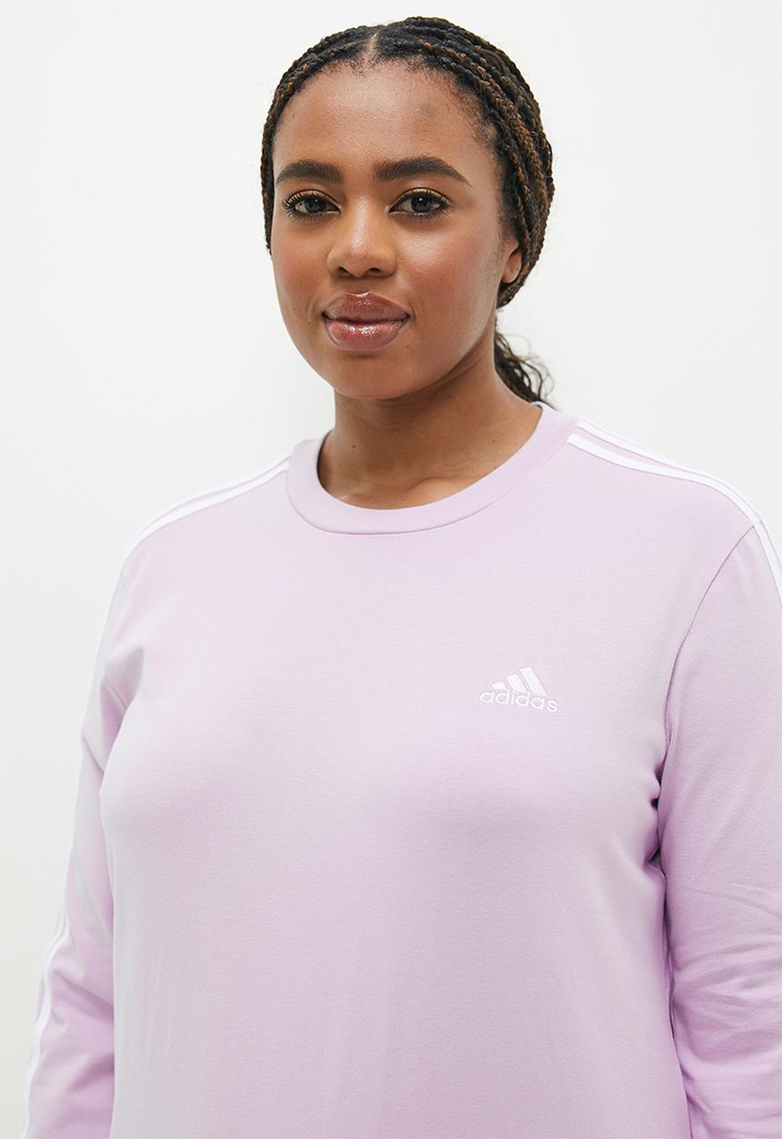 adidas Performance - Plus W 3S Long Sleeve T - Silver Dawn