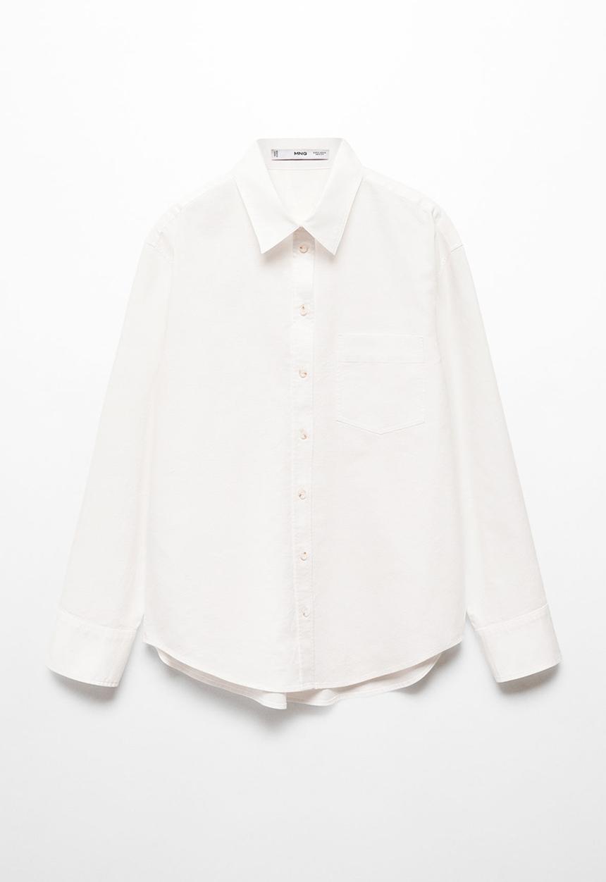 MANGO - Shirt marble - neutral