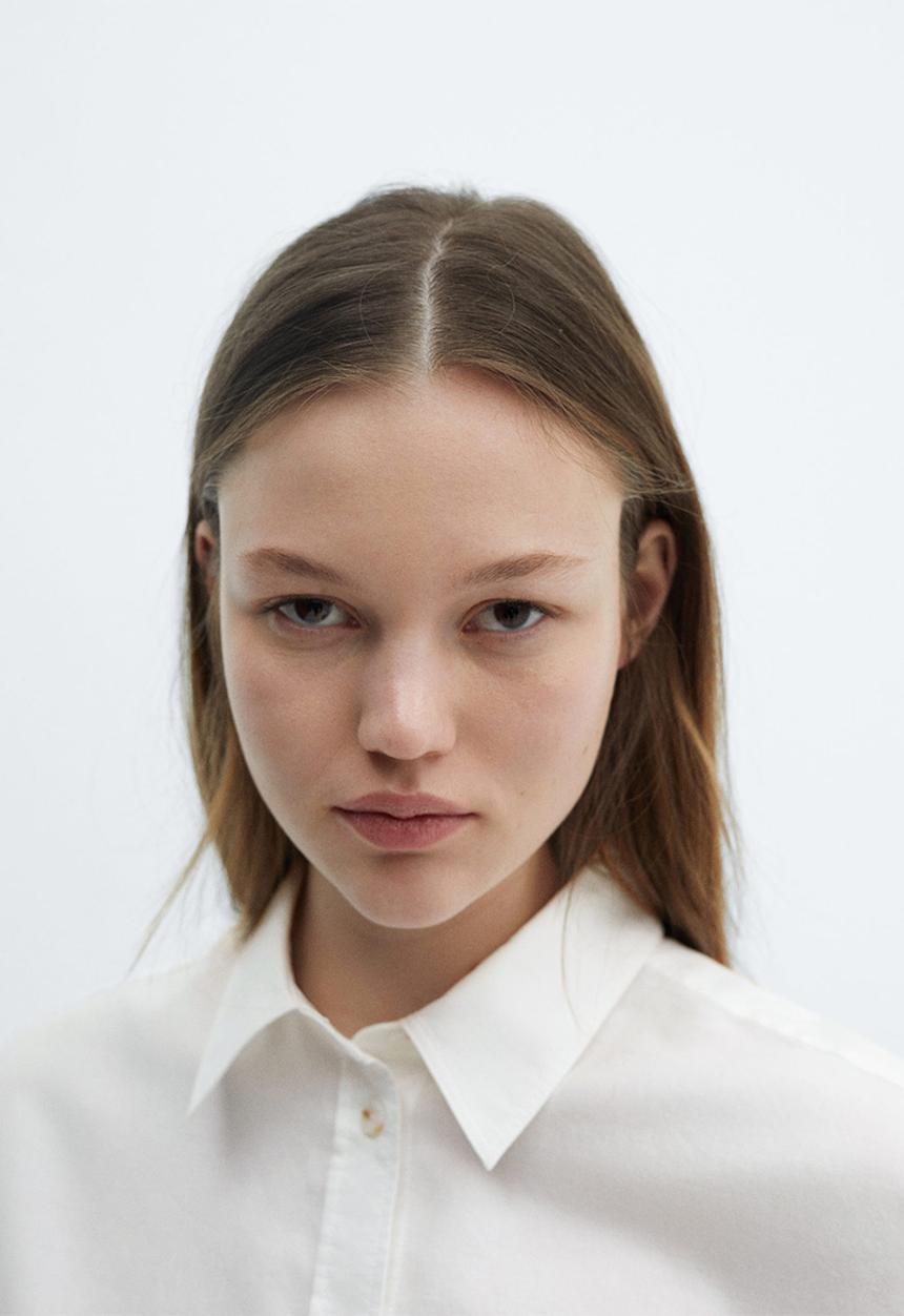 MANGO - Shirt marble - neutral
