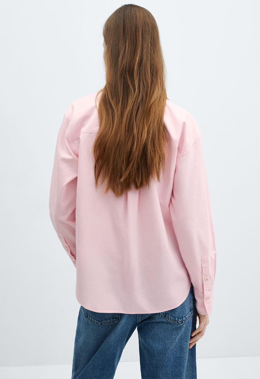 MANGO - Shirt marble - light pastel pink