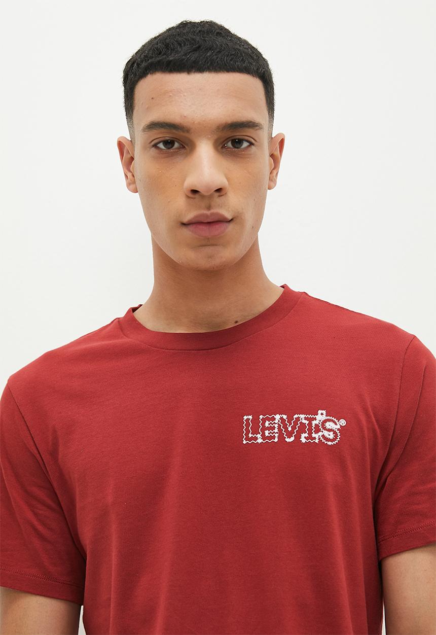 Levi’s® - Graphic crew neck tee za - zigzag headline