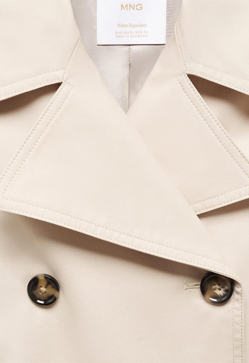 MANGO - Plus Trench Coat Angela - Beige