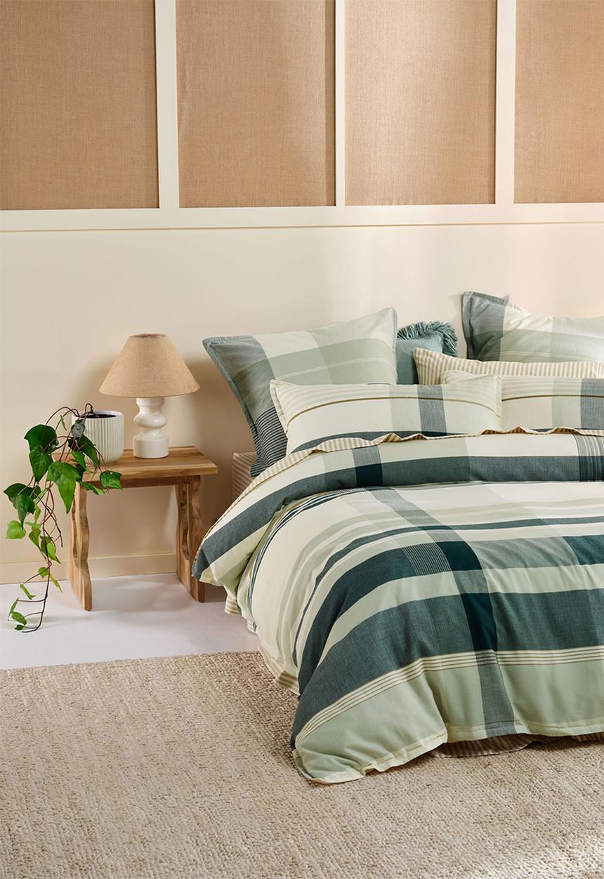 Linen House - Levon duvet cover set - jade