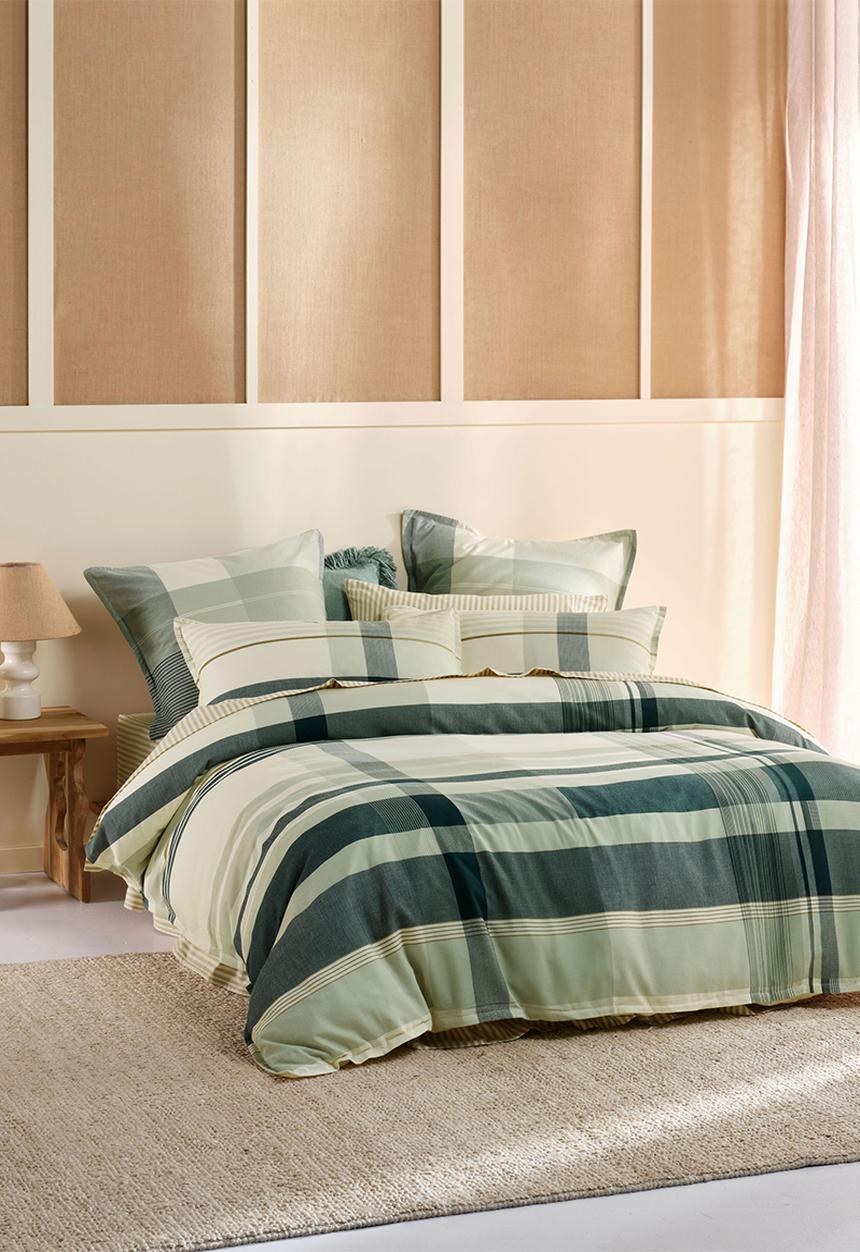 Linen House - Levon duvet cover set - jade