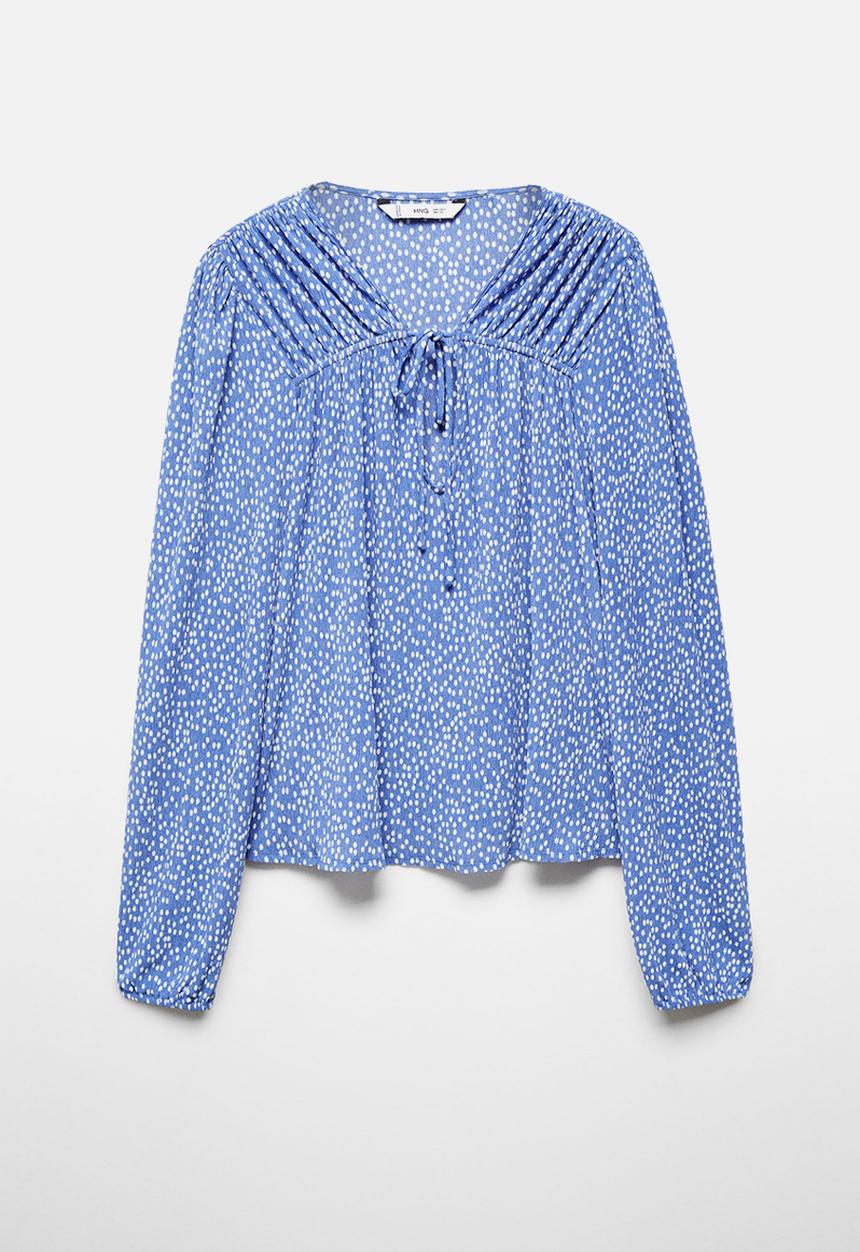MANGO - Blouse pomelo - medium blue