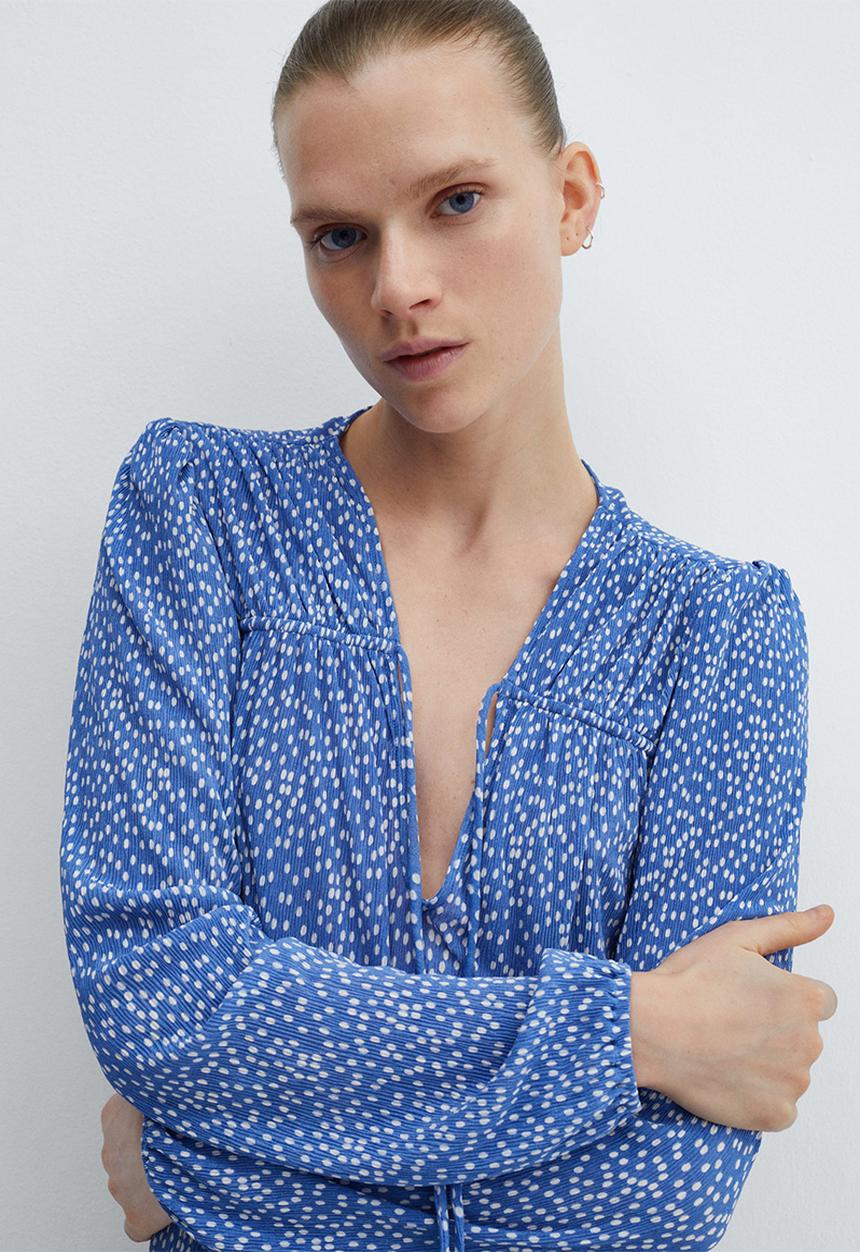 MANGO - Blouse pomelo - medium blue