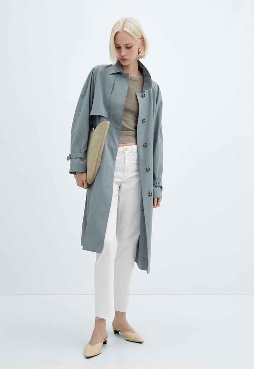 MANGO - Top boniw - beige/khaki