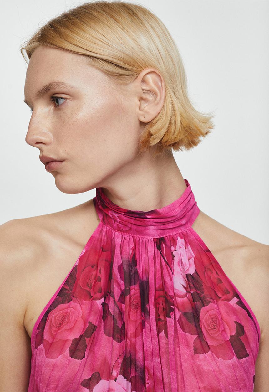 MANGO - Blouse jasmin - bright pink
