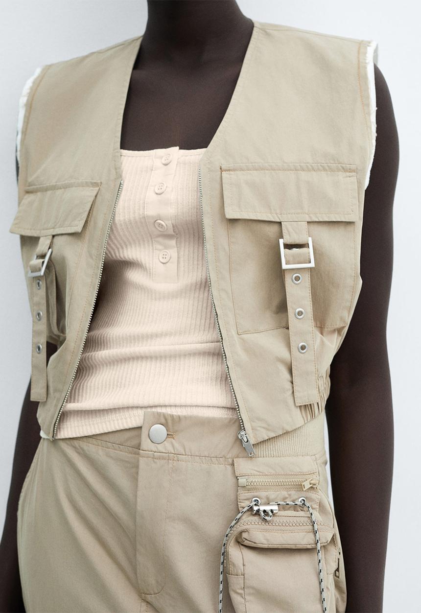 MANGO - Top walnut - light beige