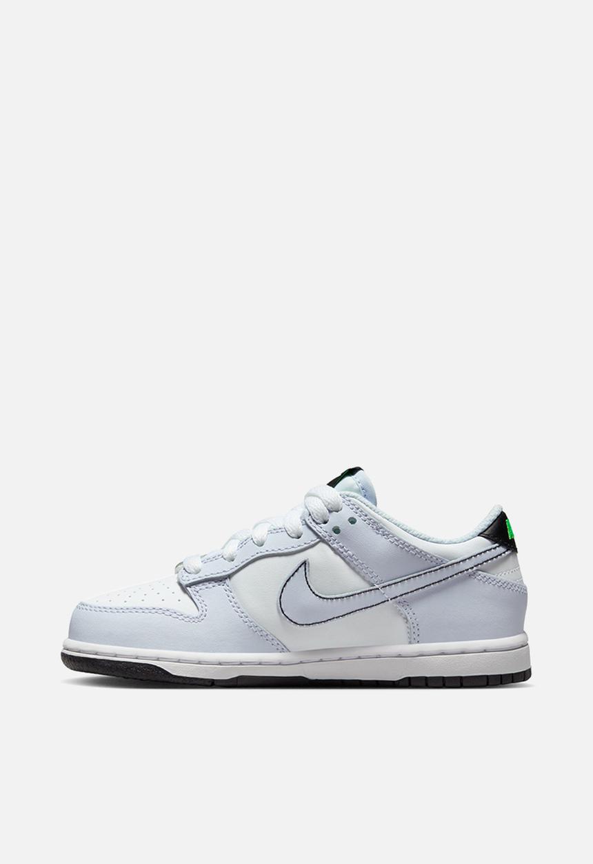 Nike - Nike Dunk Low Psv - White/Black-Football Grey-Green Strike
