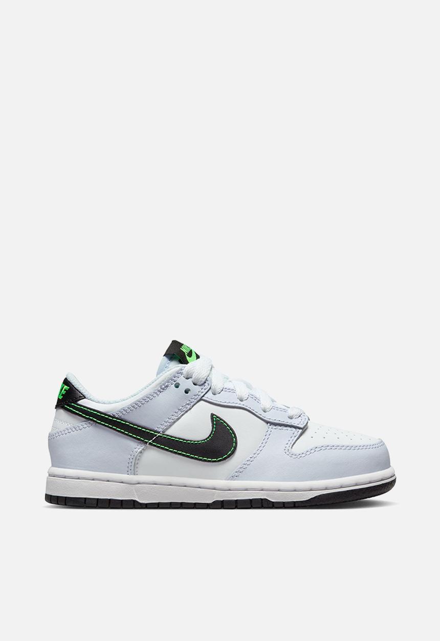 Nike - Nike Dunk Low Psv - White/Black-Football Grey-Green Strike