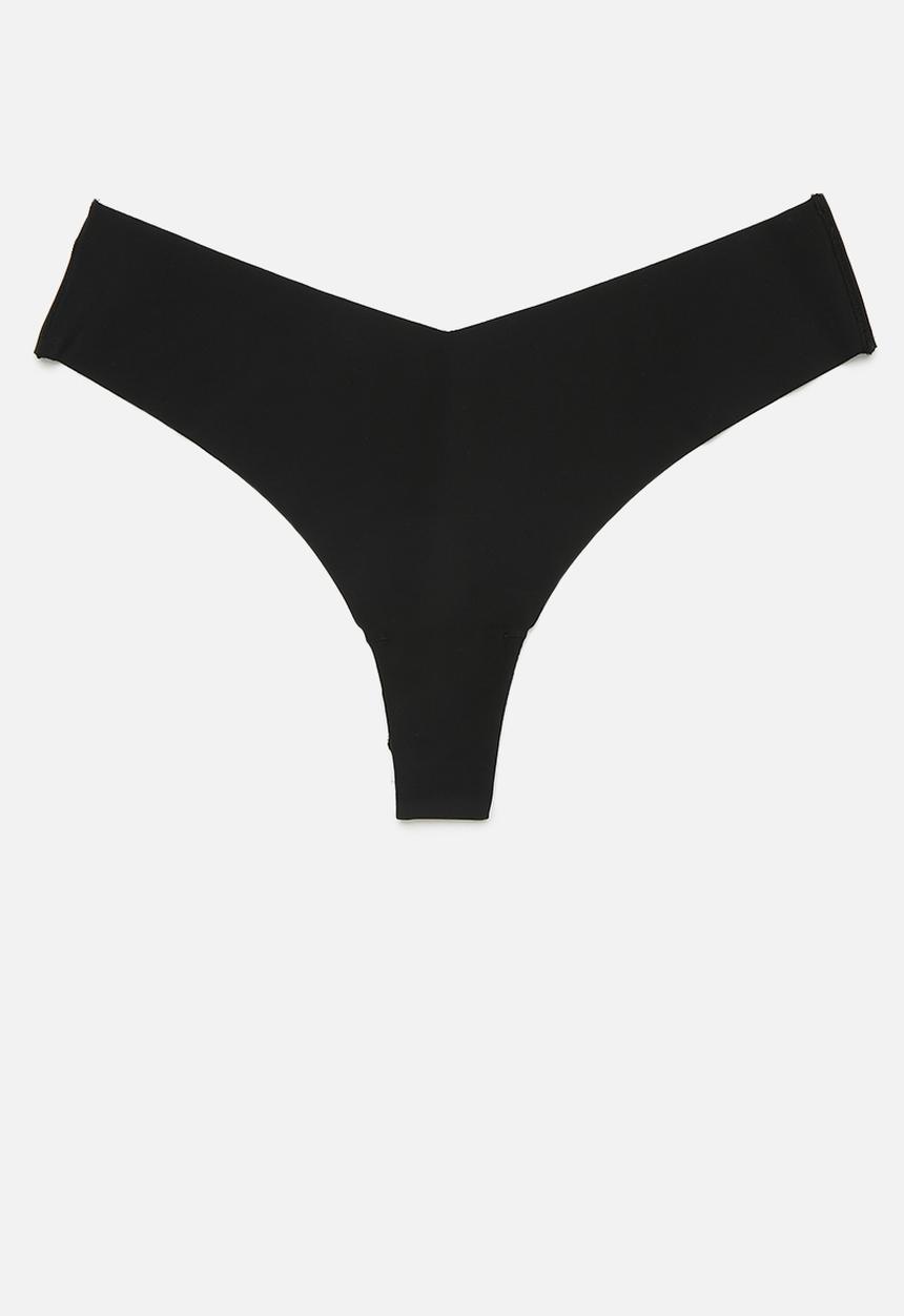 Cotton On - The Invisible G String Brief 3 Pack - Black/Black/Black
