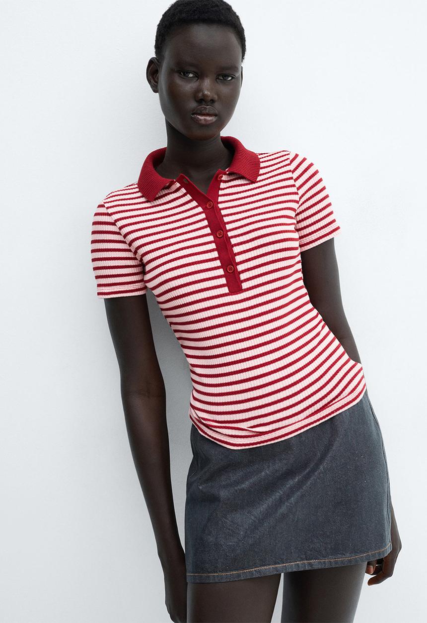 MANGO - T-shirt almond - pink