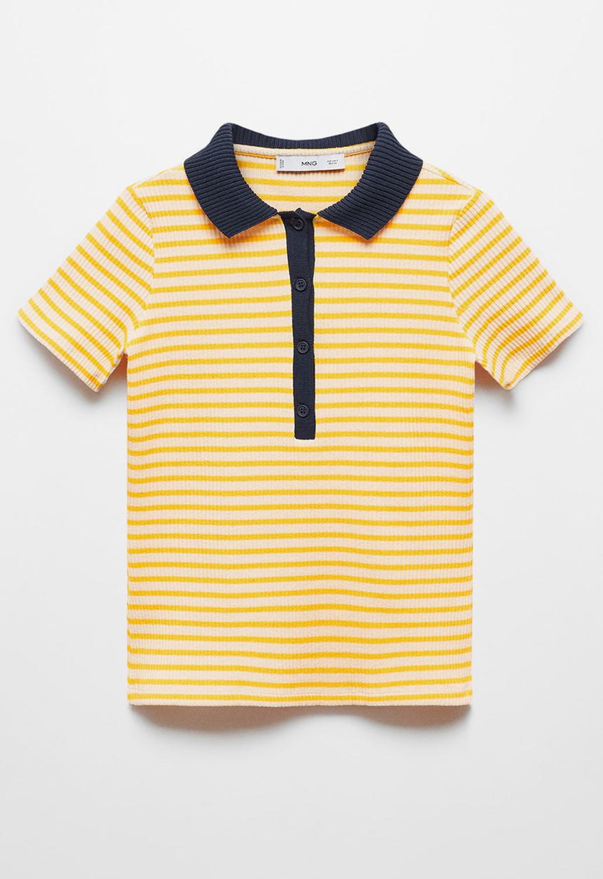 MANGO - T-shirt almond - light pastel yellow
