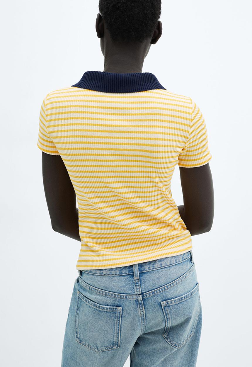 MANGO - T-shirt almond - light pastel yellow