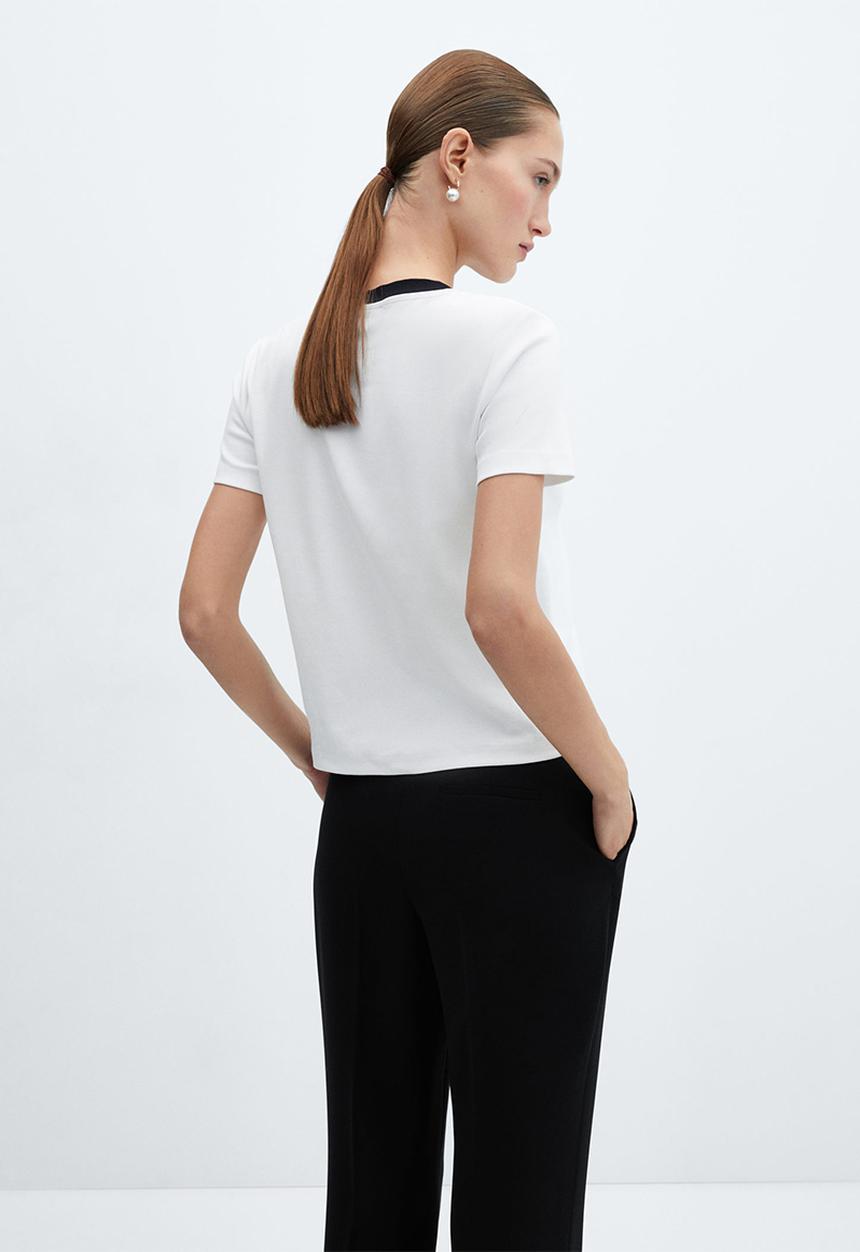 MANGO - T-shirt dolores - white