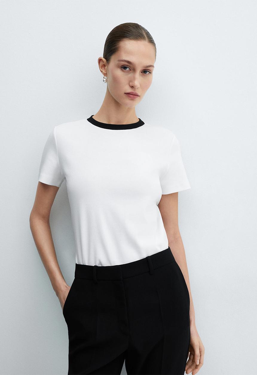 MANGO - T-shirt dolores - white