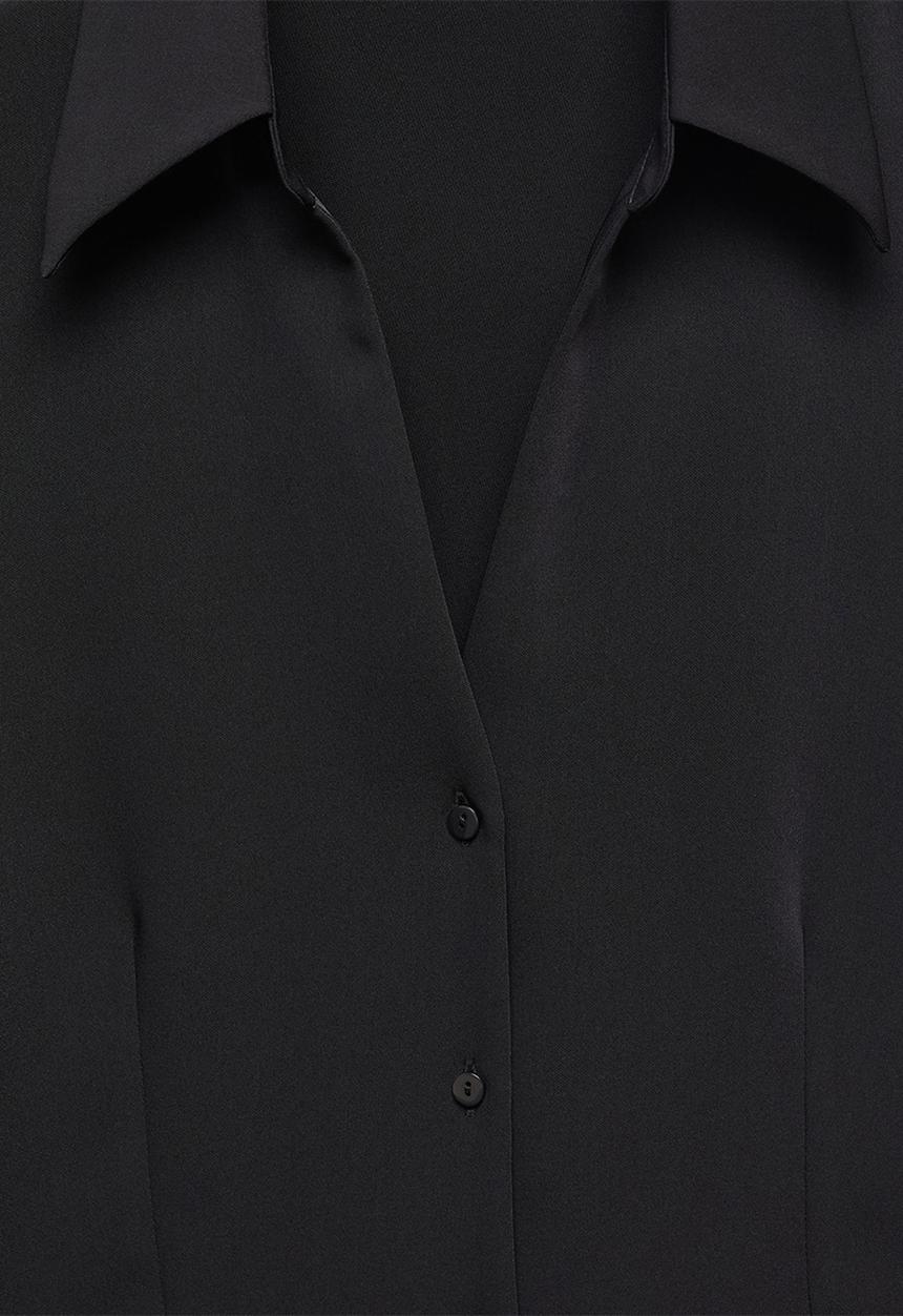 MANGO - Shirt ochi - black