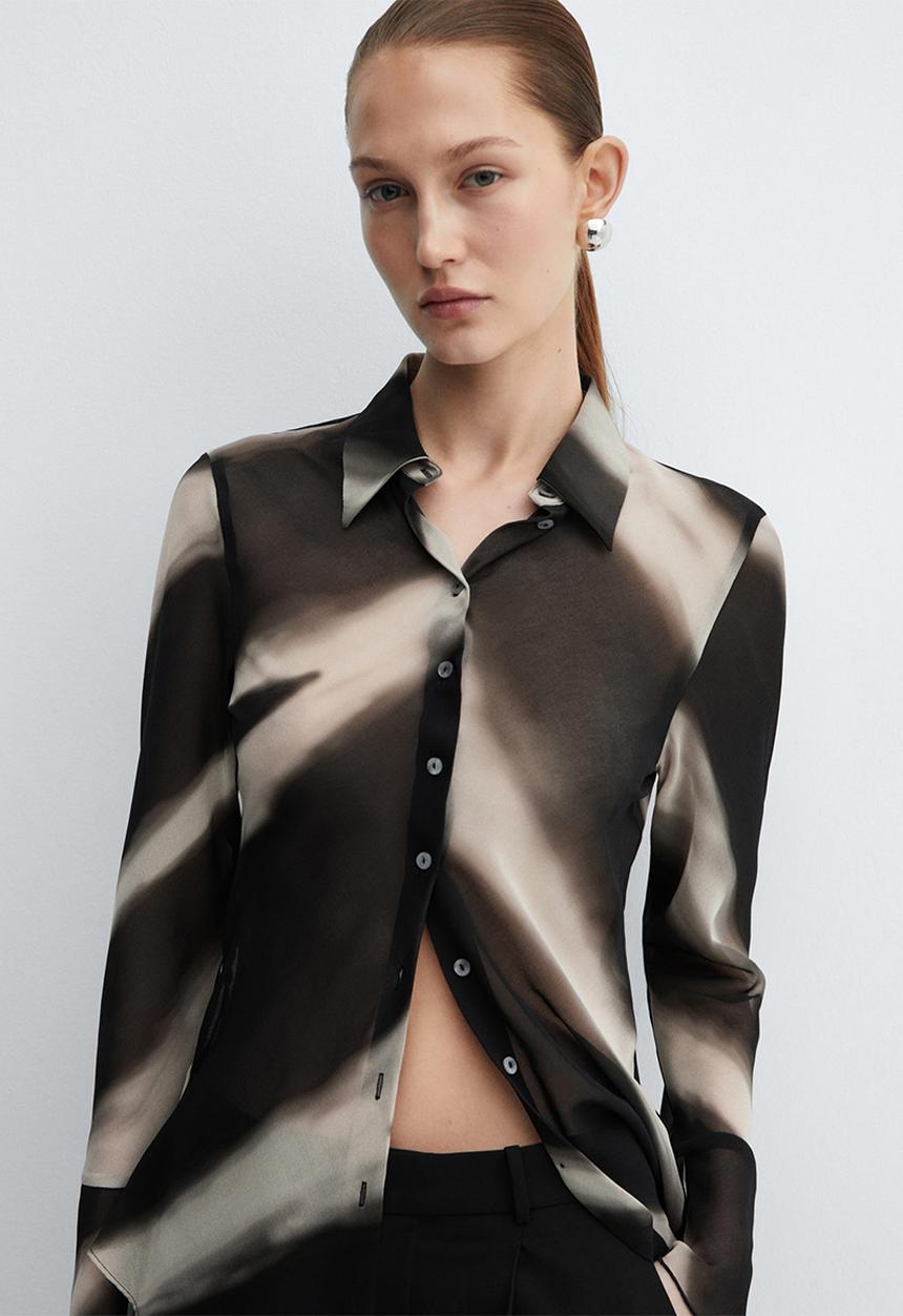 MANGO - Shirt allegra - black