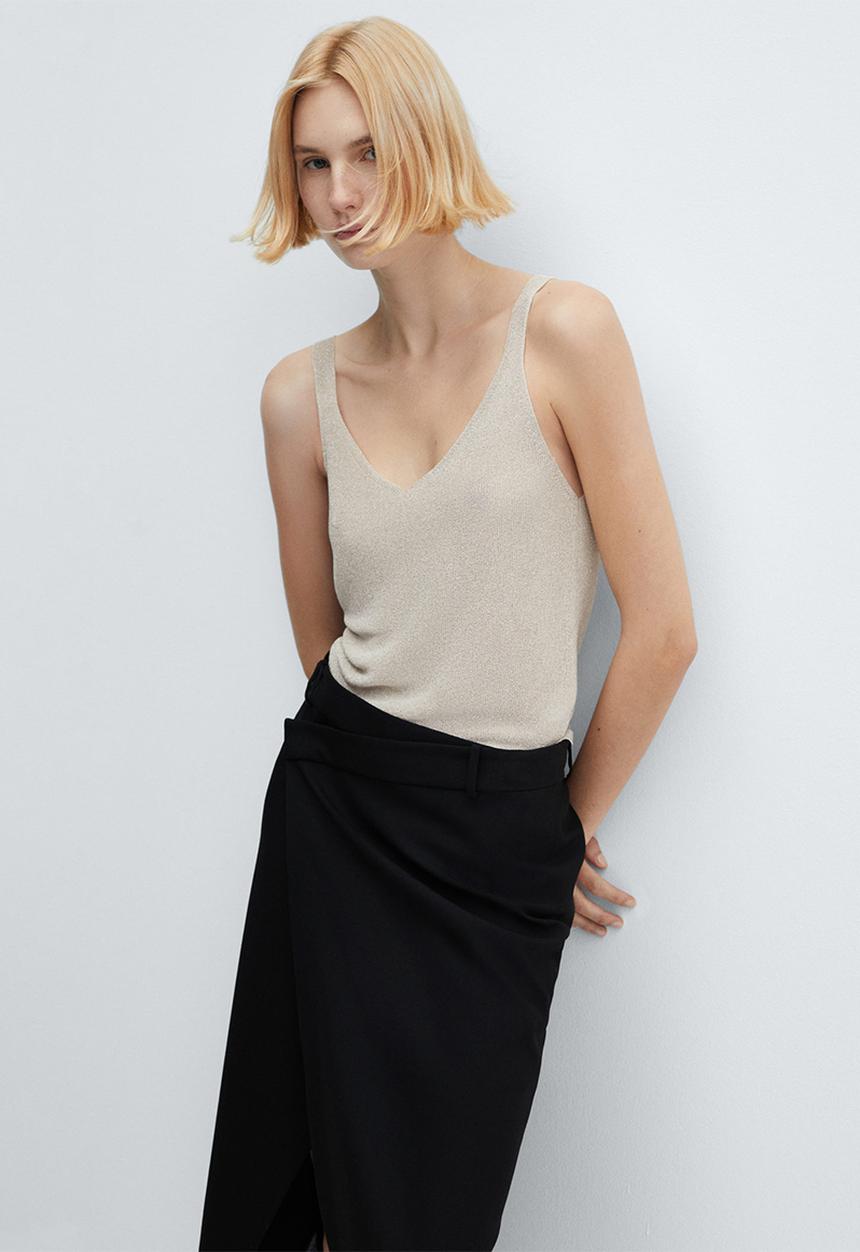 MANGO - Top kling - silver