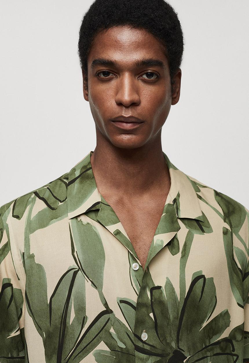 MANGO - SHIRT MAUIV- GREEN