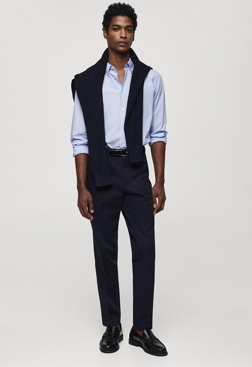 MANGO - Shirt arezzo - sky blue