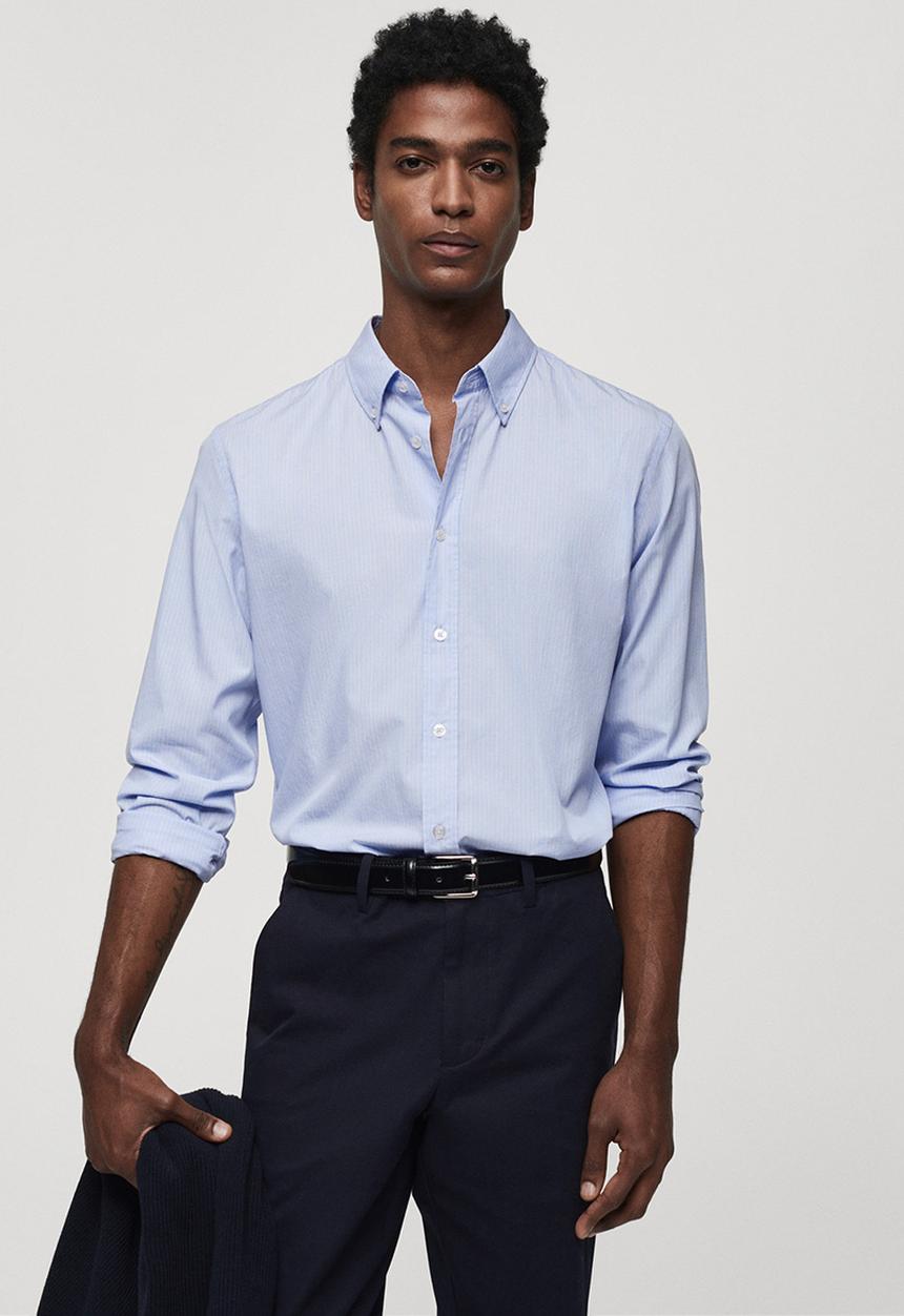 MANGO - Shirt arezzo - sky blue