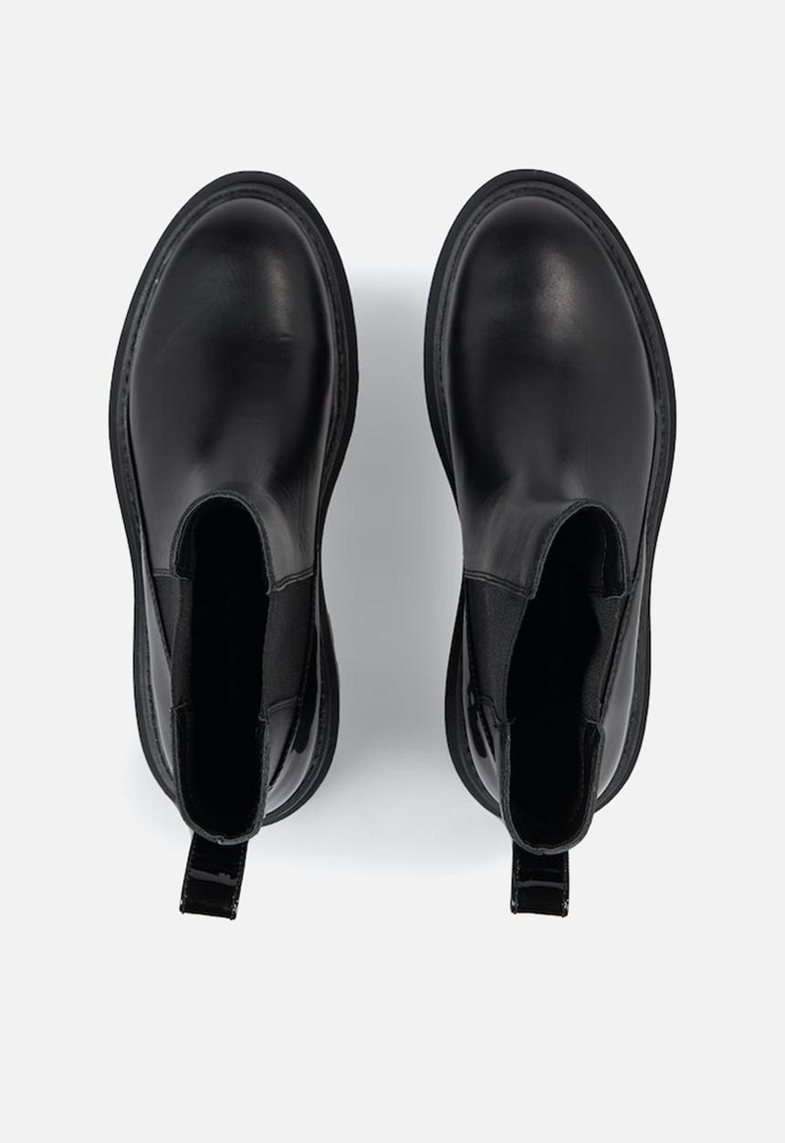 Calvin Klein - Chunky boot chelsea leather mg sat - triple black