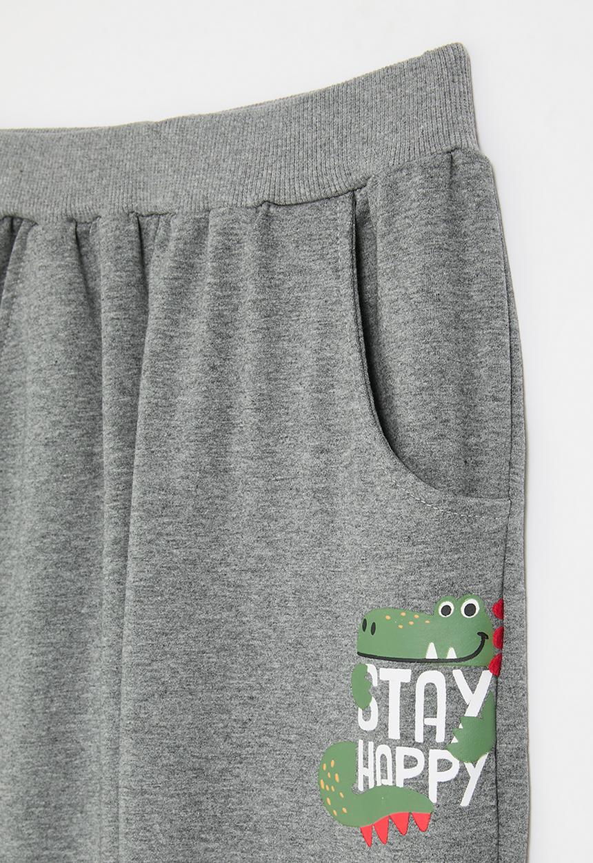 Pop Candy - Printed cuff joggers - grey