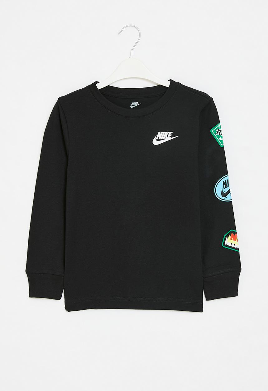 Nike - Nkb retro sticker long sleeve tee - black