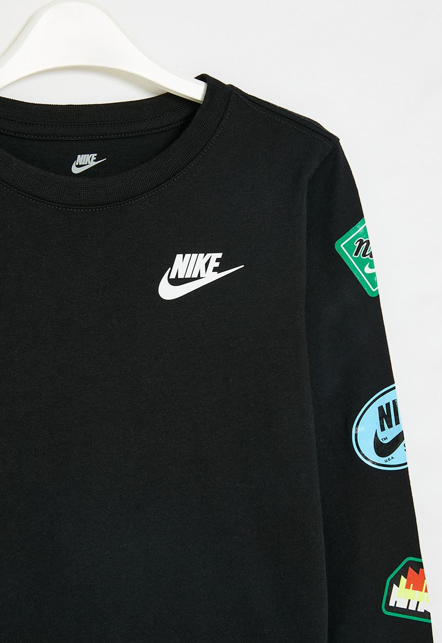 Nike - Nkb retro sticker long sleeve tee - black
