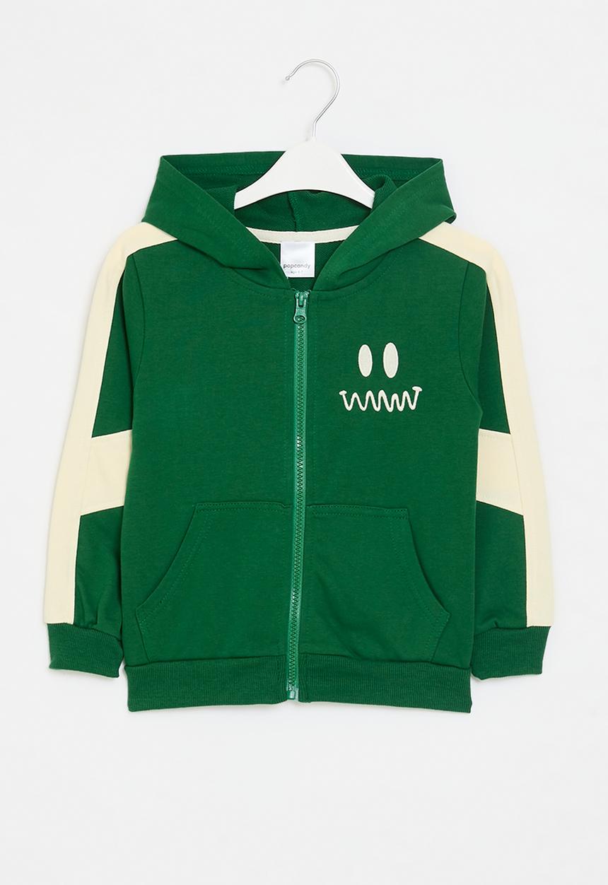 Pop Candy - Colour block hoodie - green