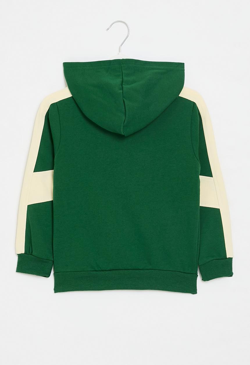 Pop Candy - Colour block hoodie - green