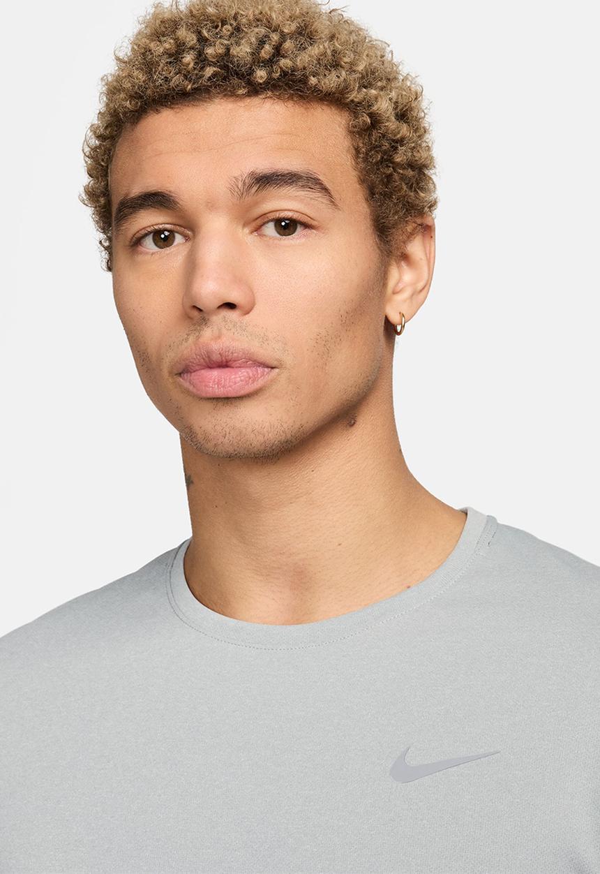 Nike - Miler Dri-FIT UV l/s running top - grey fog/particle grey/refl silver