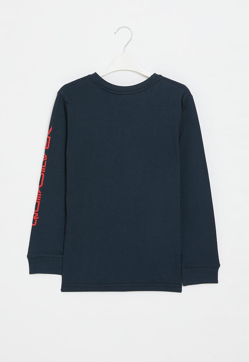 Quiksilver - Comp logo long sleeve bu1 - dark navy