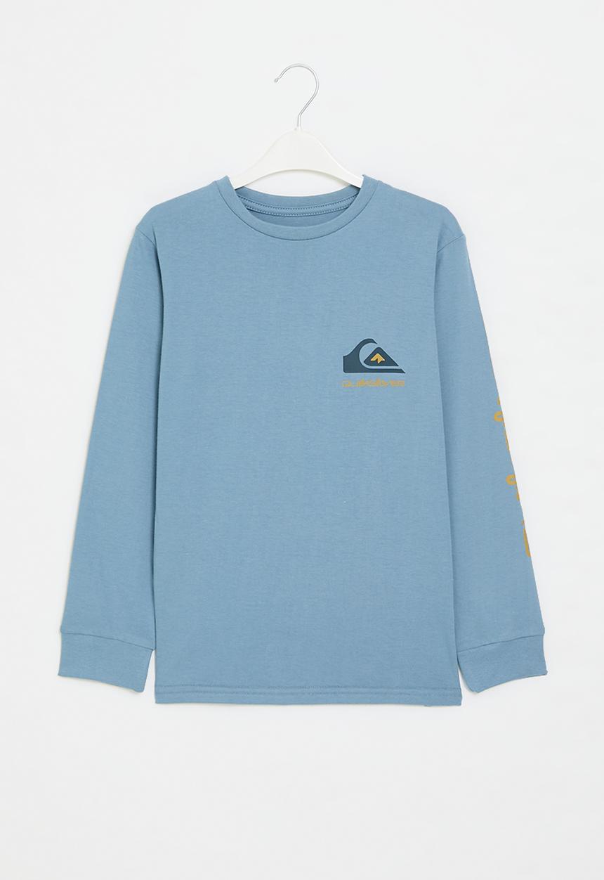 Quiksilver - Omni logo long sleeve - blue shadow