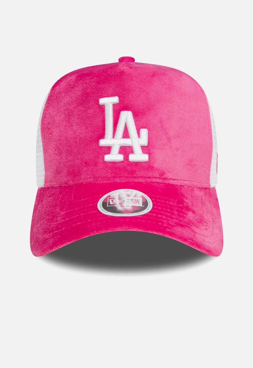 New Era - Velour trucker Los Angeles Dodgers - pink