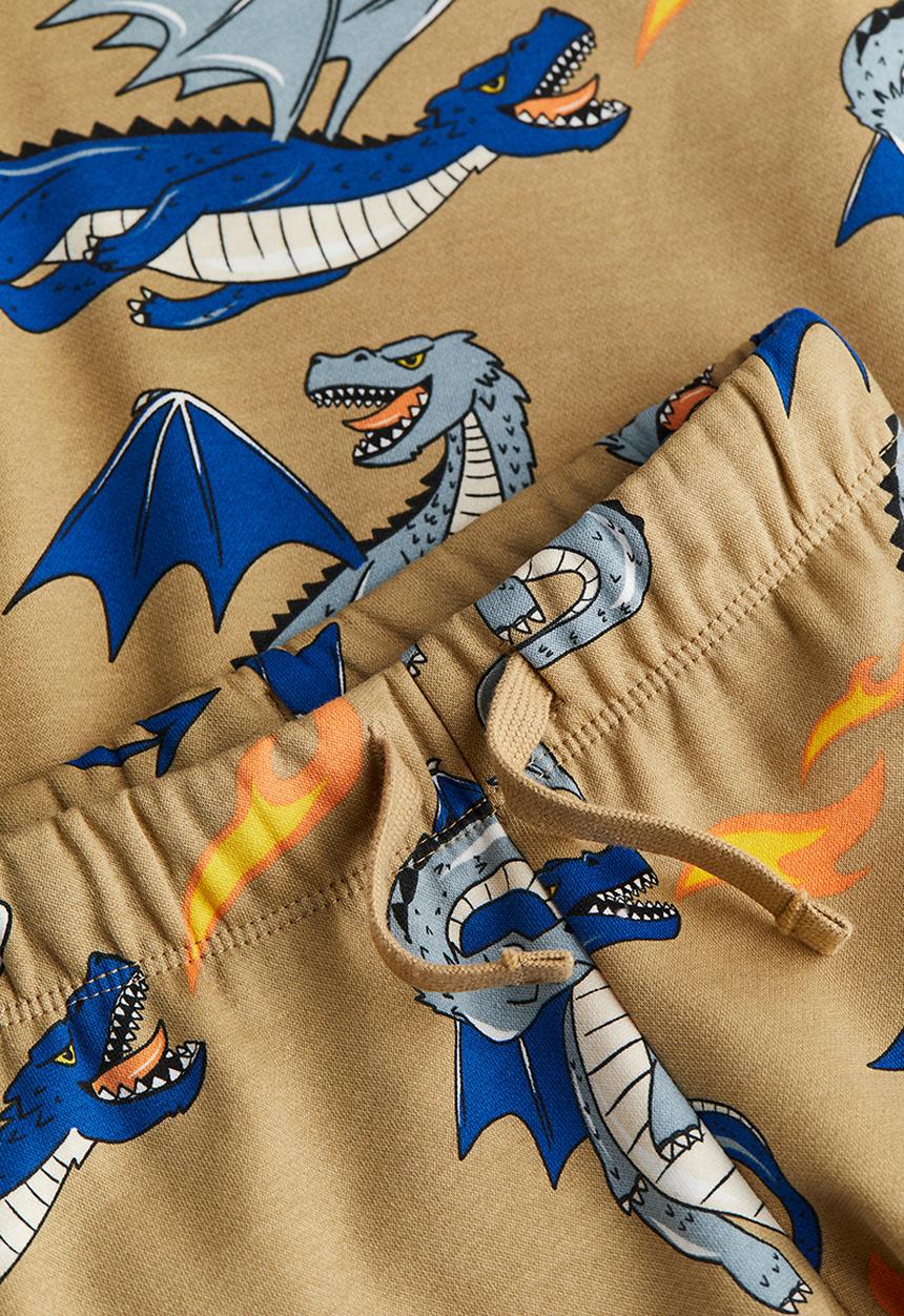 H&M - 2-Piece sweatshirt set - beige & dragons