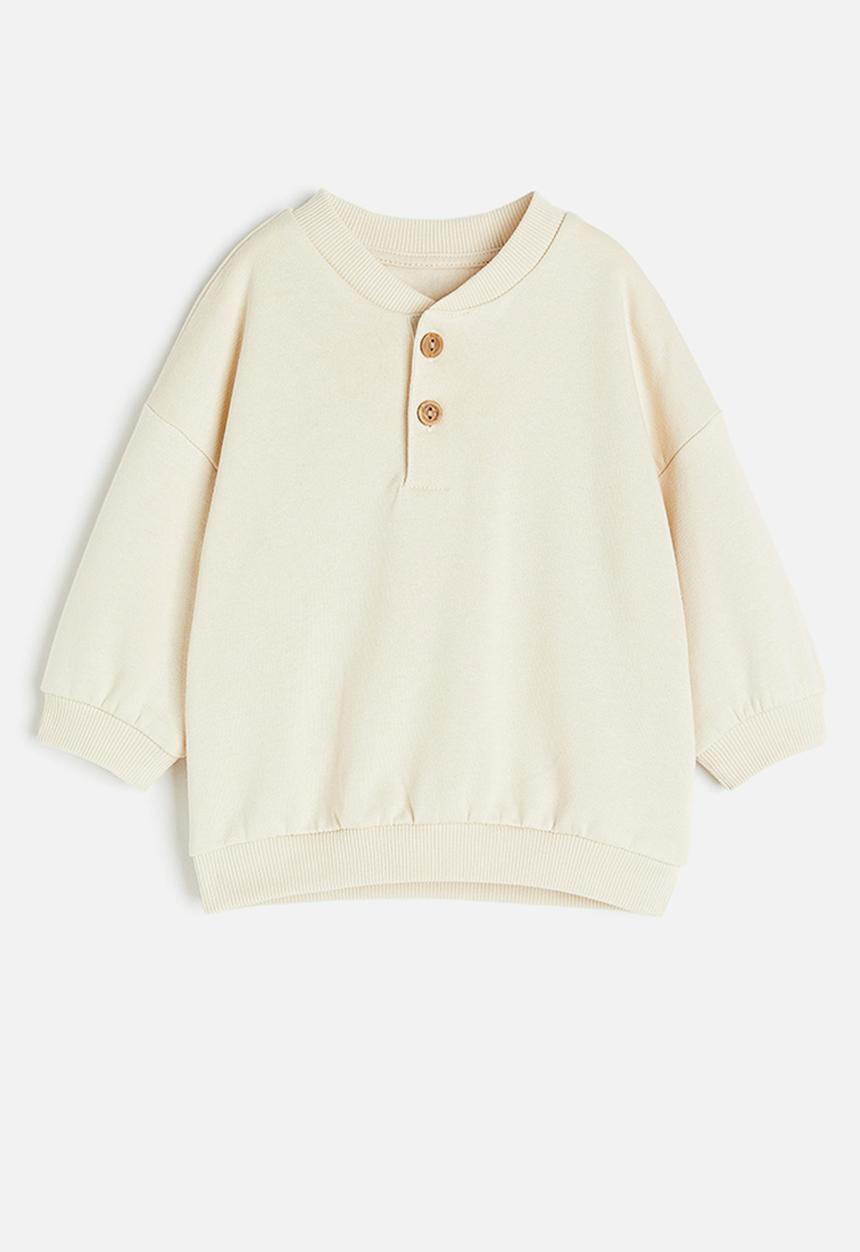 H&M - Cotton sweatshirt - light beige