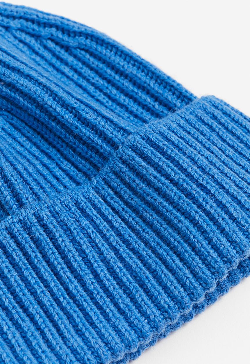 H&M - Rib-knit hat - blue