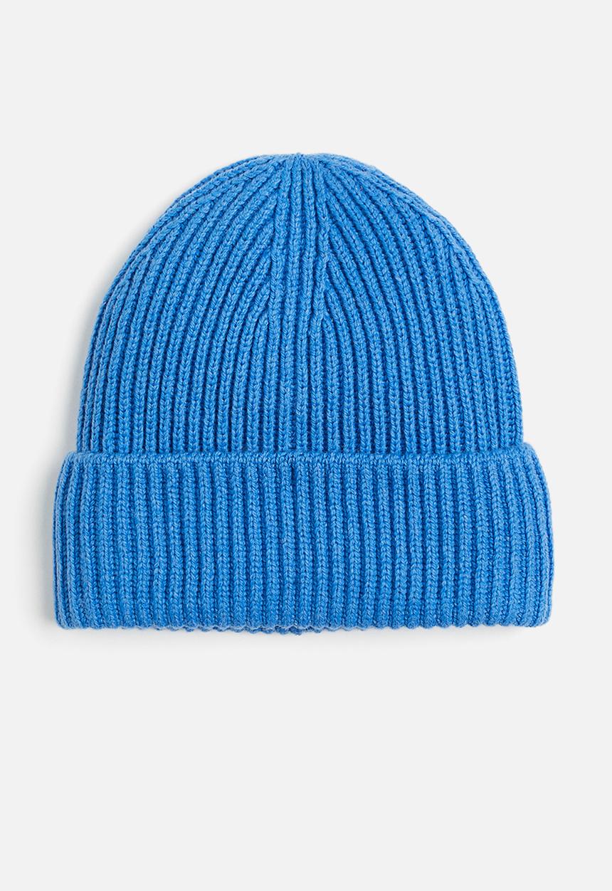 H&M - Rib-knit hat - blue