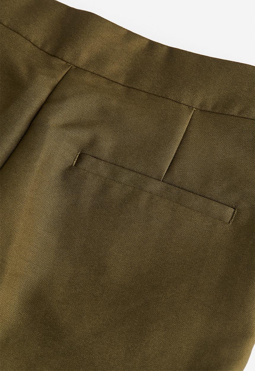 H&M - Tailored trousers - dark khaki green