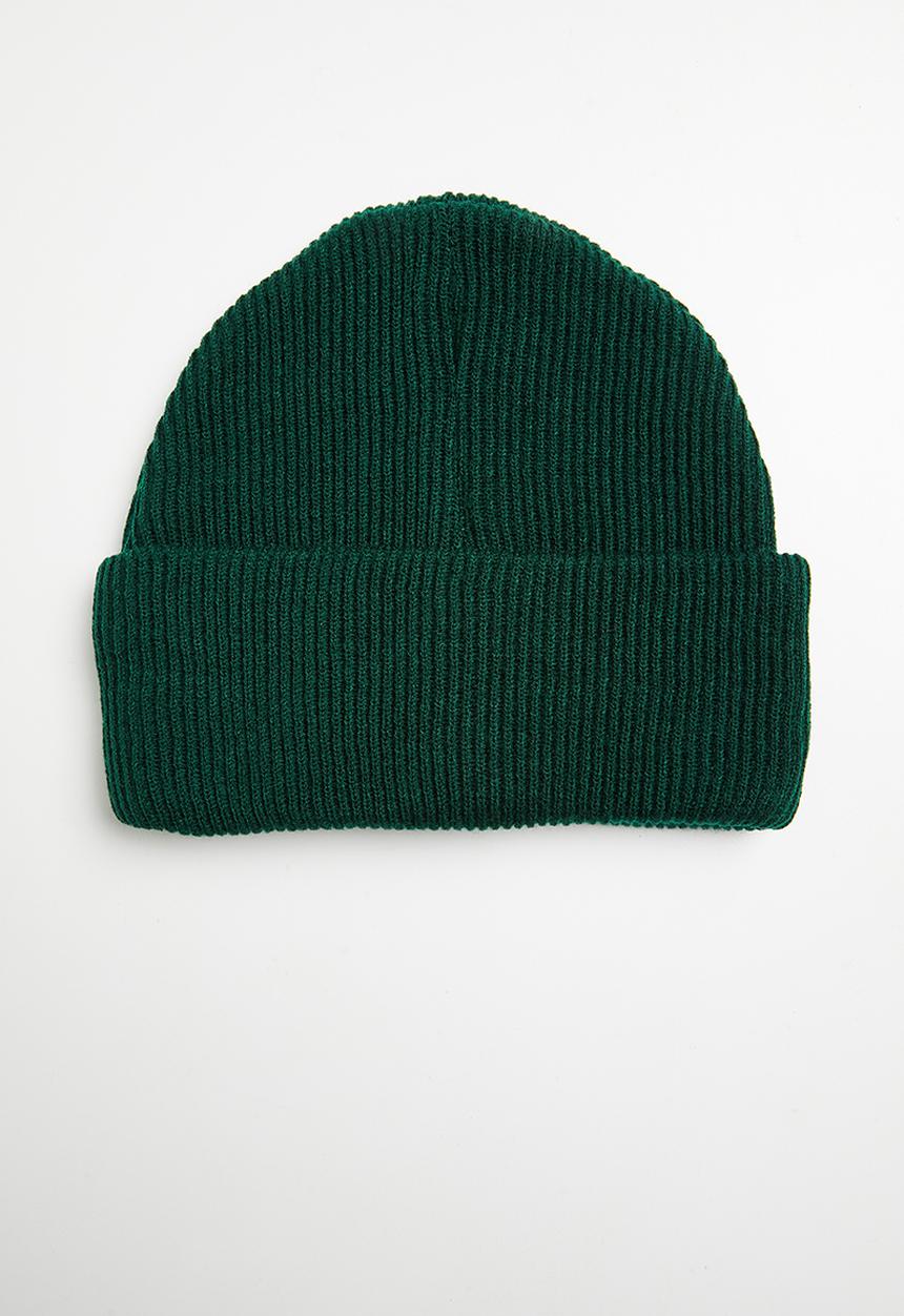 Superbalist - Knitted rib beanie - emerald