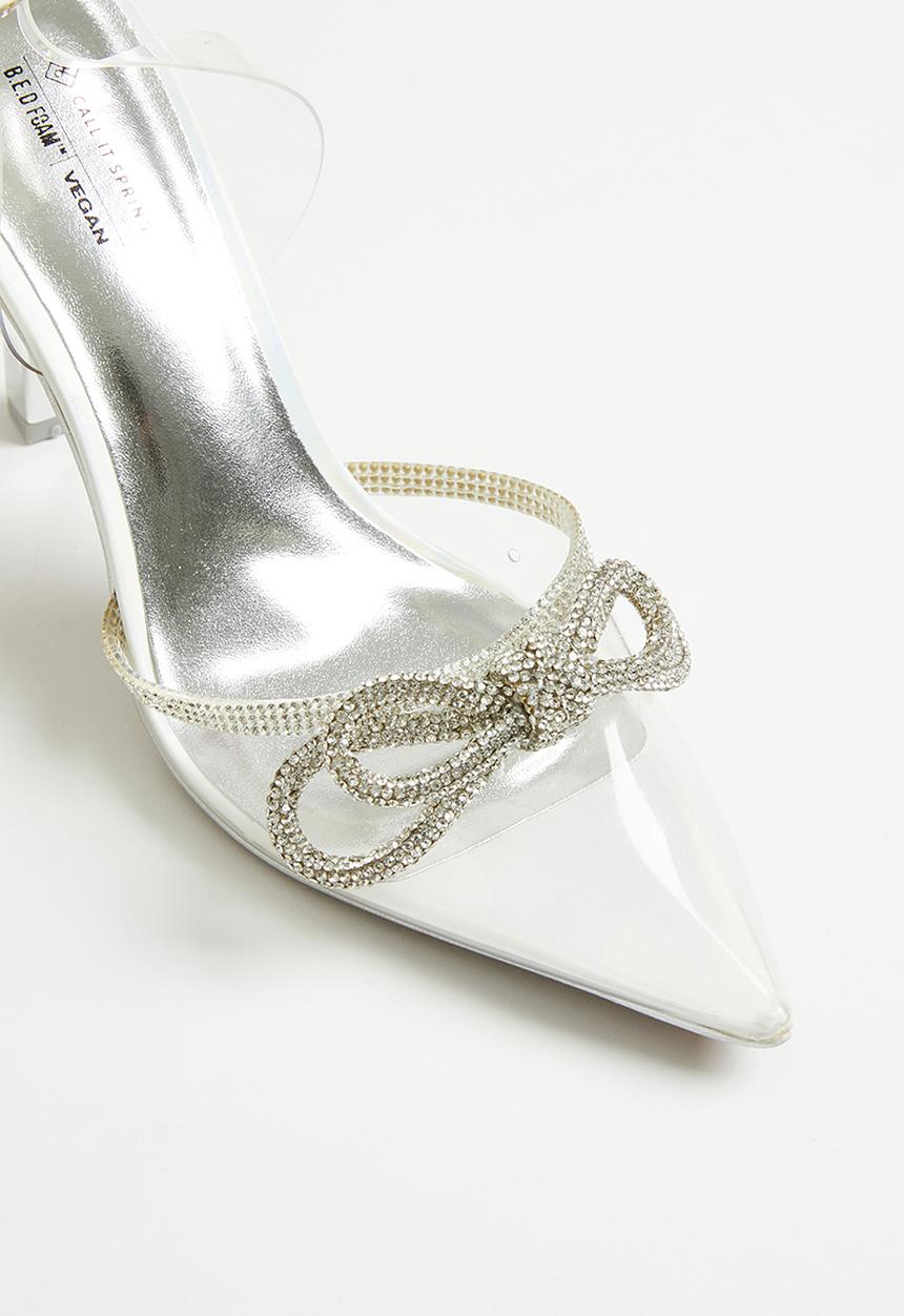 Call It Spring - Galaa ankle strap heel - silver