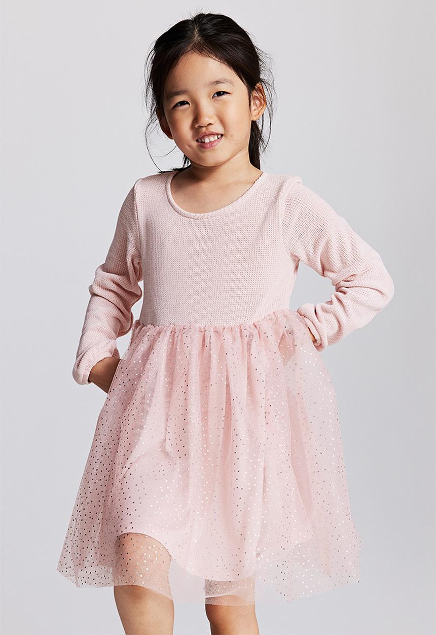 H&M - Tulle-skirt dress - light pink