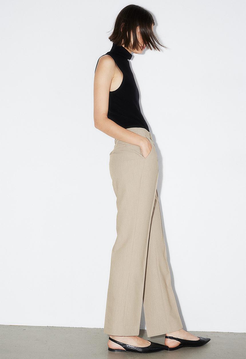 H&M - Crease-leg trousers - beige