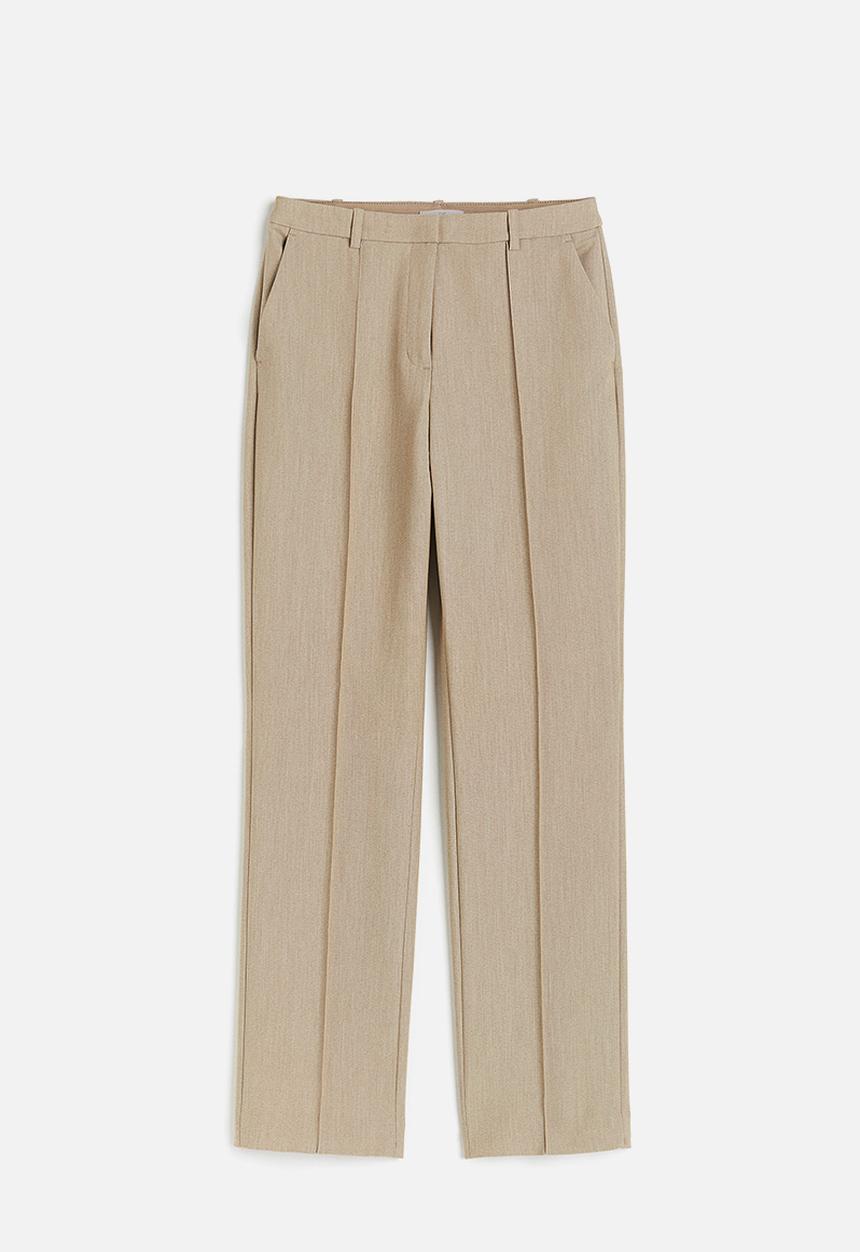 H&M - Crease-leg trousers - beige